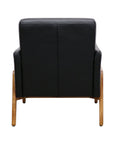 Ingrid armchair in black leather