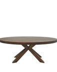 Stella solid oak oval table