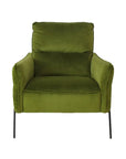 Vernon accent chair in apple green velvet