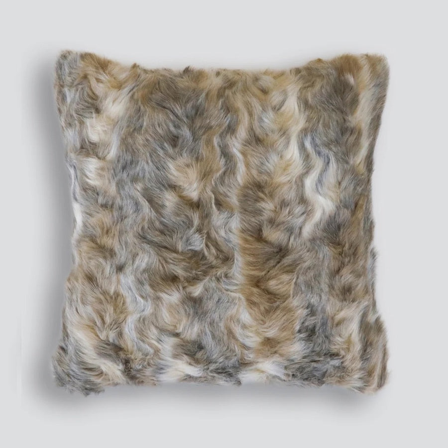 Light & Feminine Faux Fur Euro cushion