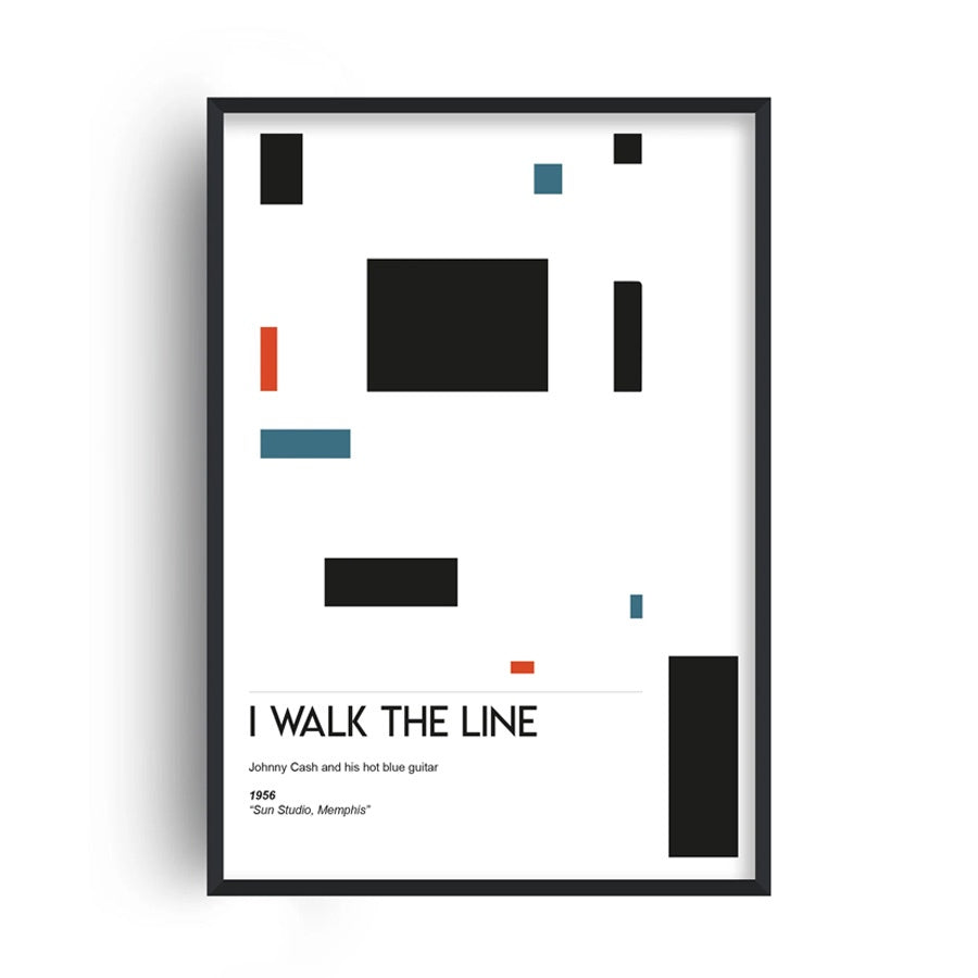 I walk the line print