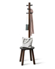 Umbra Pillar Stool Coat Rack - Walnut