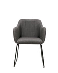 Folio Fabric dining chair - charcoal