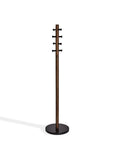 Umbra Pillar Coat Stand- Walnut - Stacks Furniture Store