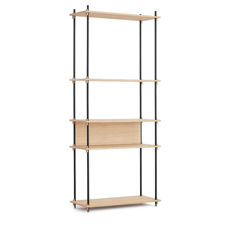 Moebe shelving oak tall system