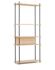 Moebe shelving oak tall system
