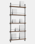 Moebe Magazine 5 Shelf System - Walnut A