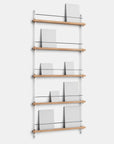 Moebe Magazine 5 Shelf System - Oak B