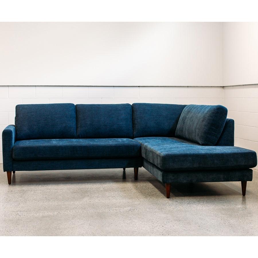 Voyager modular sofa - 2.5 seat &amp; Corner Chaise - Copeland &#39;Ink&#39;