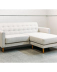 Ventura modular sofa with reversible chaise in corey salt