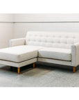 Ventura modular sofa with reversible chaise in corey salt