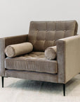 Monterey armchair in cleo truffle