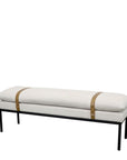 Baxter Fabric Bench Seat - Cream