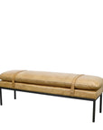 Baxter Bench Seat - Tan Leather