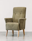 Lily armchair in copeland olive