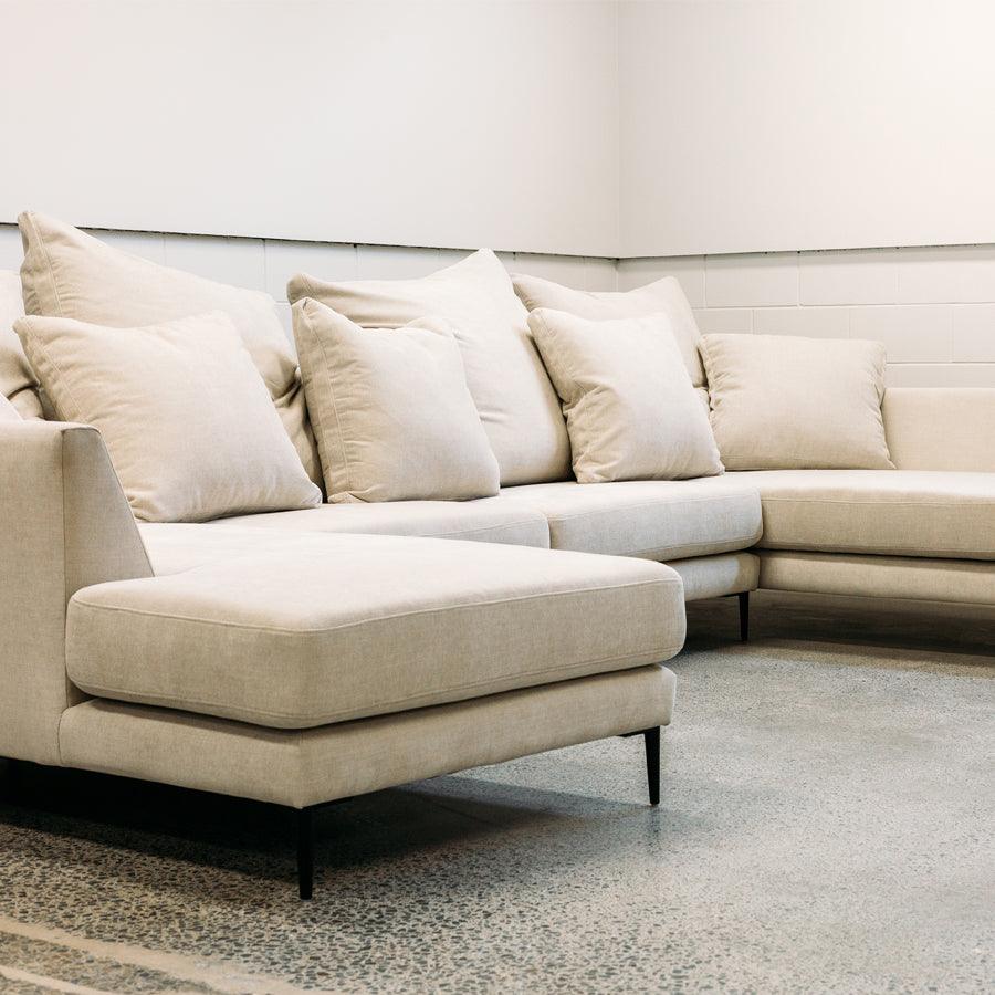 Monterey 3 piece modular sofa in copeland pumice