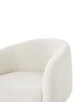 Nolan armchair in boucle white