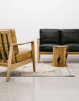 Yukon leather armchair in tan