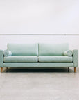 Chanel sofa in plush seafoam