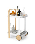 Bellwood Bar Cart - White/Natural