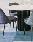 Monaco Dining Chair - Velvet Anthracite