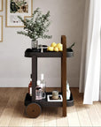 Bellwood Bar Cart - Black/Walnut