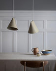 Moebe Ceramic Pendant Wide - Olive