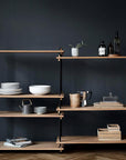 Moebe Shelving System - Low Oak