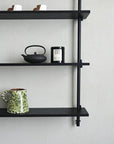 Moebe 3 Shelf System - Black