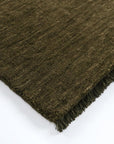 Sandringham wool rug in moss