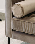 Monterey armchair in cleo truffle