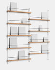 Moebe Magazine Shelving System - Oak