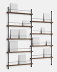 Moebe Magazine Shelving System - walnut