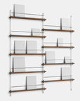 Moebe Magazine Shelving System - Walnut