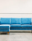 Tango modular sofa and reversible ottoman in orleans sky