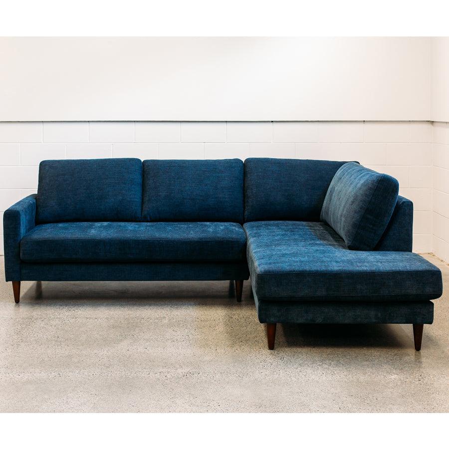 Voyager modular sofa - 2.5 seat & Corner Chaise - Copeland 'Ink'