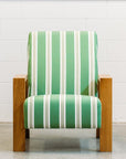 Mogambo armchair in regatta stripe clover