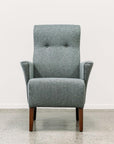 Lily armchair in akito steel