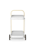 Bellwood Bar Cart - White/Natural