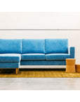 Tango modular sofa and reversible ottoman in orleans sky