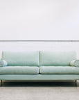Chanel sofa in plush seafoam