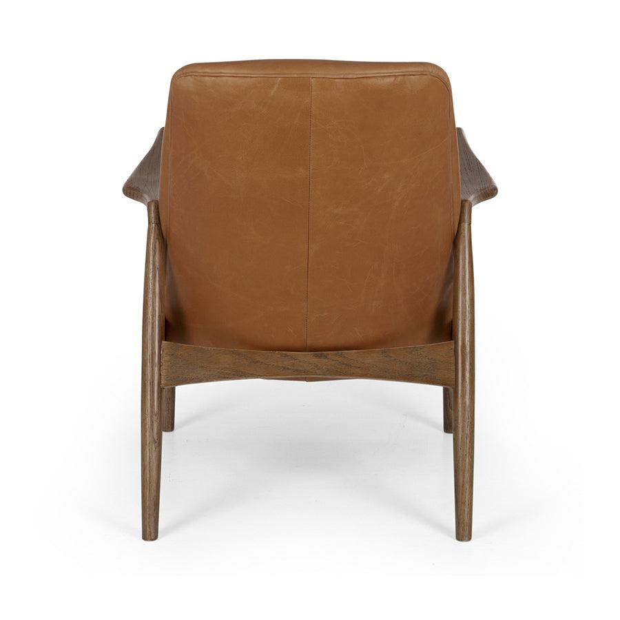Hopkins leather armchair in tan