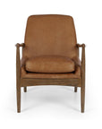 Hopkins leather armchair in tan