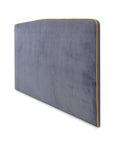Custom King headboard in plush charcoal