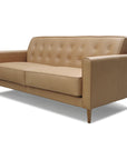 Ventura leather 2.5 Seat Sofa - Coronet Camel
