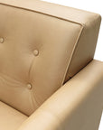 Ventura leather 2.5 Seat Sofa - Coronet Camel