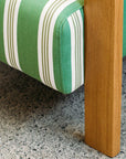 Mogambo armchair in regatta stripe clover