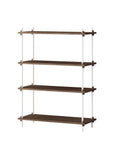 Moebe Shelving System - Medium Walnut - Stacks Furniture Store