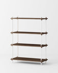 Moebe Shelving System - Medium Walnut - Stacks Furniture Store