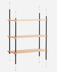Moebe Shelving System - Low Oak